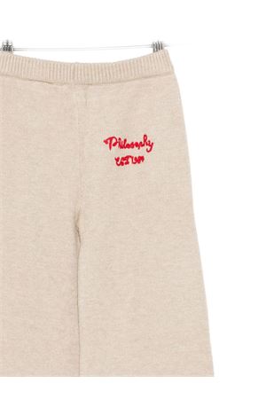 pantaloni in viscosa beige PHILOSOPHY KIDS | I9F4056058P002